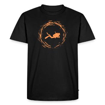 Diver - Men's Premium Organic T-Shirt - black - Front - Nico (187cm)