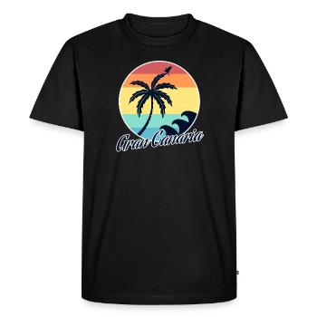 Gran Canaria - T-shirt Premium bio Homme - noir - Devant - Nico (187cm)
