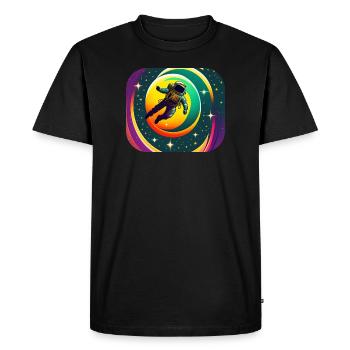 Lost in space - T-shirt Premium bio Homme - noir - Devant - Nico (187cm)
