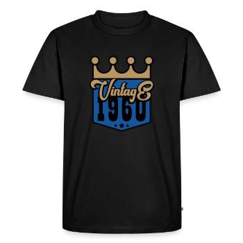 Millésime 1960 - T-shirt Premium bio Homme - noir - Devant - Nico (187cm)