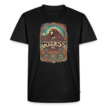 Goddess Inc - Art féminin psychédélique - T-shirt Premium bio Homme - noir - Devant - Nico (187cm)