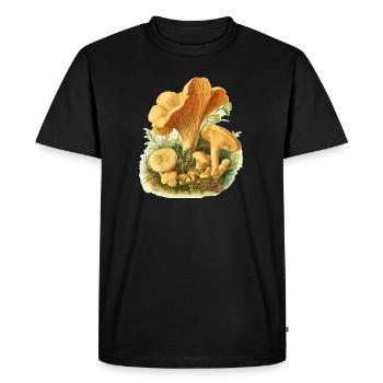 Des champignons cueillent des champignons - T-shirt Premium bio Homme - noir - Devant - Nico (187cm)
