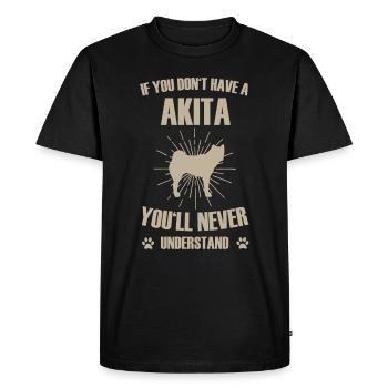 akita - T-shirt Premium bio Homme - noir - Devant - Nico (187cm)