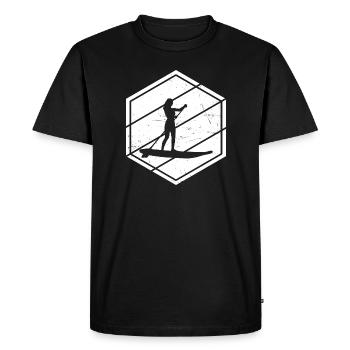 Men's Standup Paddleboard Standup Paddle - Men's Premium Organic T-Shirt - black - Front - Nico (187cm)