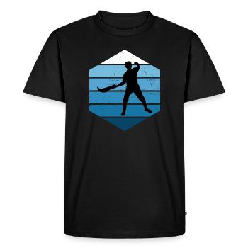 Pelote Basque Pelote Homme vasca Jai Alai - T-shirt Premium bio Homme - noir - Devant - Nico (187cm)