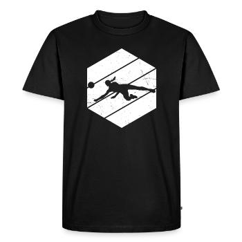 Volleyball players Volleyball players Playing volleyball - Men's Premium Organic T-Shirt - black - Front - Nico (187cm)