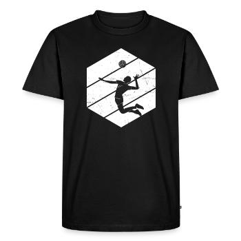 Beach Volley Volleyballspielen Volleyball - T-shirt Premium bio Homme - noir - Devant - Nico (187cm)