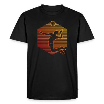 Beach Volleyball Women's Beach Volley Volley - Men's Premium Organic T-Shirt - black - Front - Nico (187cm)