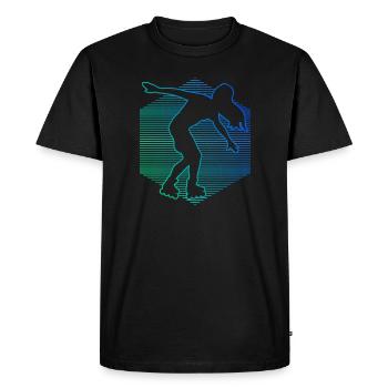 Roller Skate Men Roller Skating Roller Skating - Men's Premium Organic T-Shirt - black - Front - Nico (187cm)
