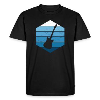 Guitariste Guitariste Guitariste Hommes Femmes - T-shirt Premium bio Homme - noir - Devant - Nico (187cm)
