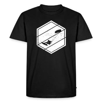 Men's Kitesurfing Kite Kite Women Kitesurfer - Men's Premium Organic T-Shirt - black - Front - Nico (187cm)