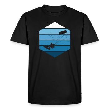 Kitesurfing Kitesurfer Kite Kite Men - Men's Premium Organic T-Shirt - black - Front - Nico (187cm)