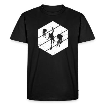 Plongée sous-marine Plongée sous-marine - T-shirt Premium bio Homme - noir - Devant - Nico (187cm)