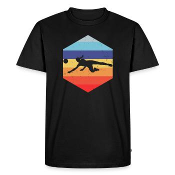 Volleyball Jouer Au volleyball Volleyball masculin - T-shirt Premium bio Homme - noir - Devant - Nico (187cm)