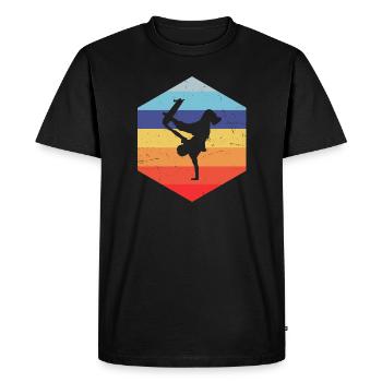 Hommes Femmes Patinage Skateboarder Skateboard - T-shirt Premium bio Homme - noir - Devant - Nico (187cm)