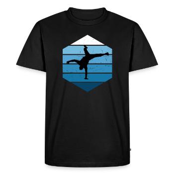 Break Dance Men Women Breakdance Hip Hop - Men's Premium Organic T-Shirt - black - Front - Nico (187cm)