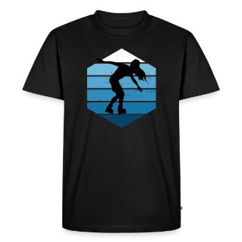 Patinage à roulettes Patins à roulettes Patins à roulettes - T-shirt Premium bio Homme - noir - Devant - Nico (187cm)