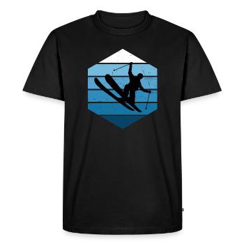 Ski Freestyle Slopestyle Freestyle Ski Hommes - T-shirt Premium bio Homme - noir - Devant - Nico (187cm)