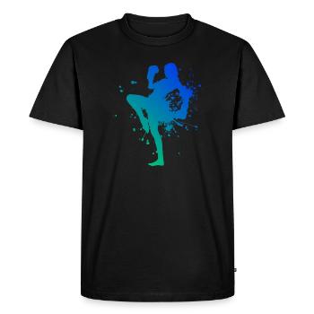 Kickboxing Femmes Kickboxing Hommes - T-shirt Premium bio Homme - noir - Devant - Nico (187cm)
