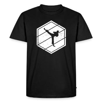 Kickboxing Boxing Hommes Kickboxing Femmes - T-shirt Premium bio Homme - noir - Devant - Nico (187cm)