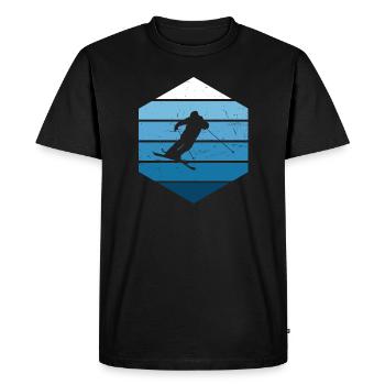 Ski Jumping Freestyle Ski Slopestyle Ski Freestyle - T-shirt Premium bio Homme - noir - Devant - Nico (187cm)