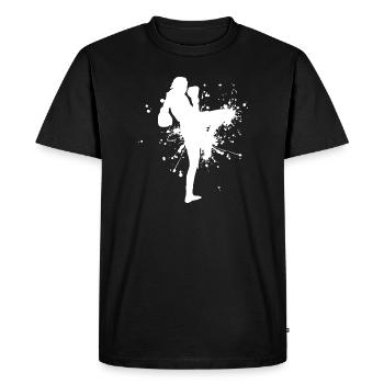 Thai Boxer Muay Thai Thai Boxing Men Thai Boxing - Men's Premium Organic T-Shirt - black - Front - Nico (187cm)