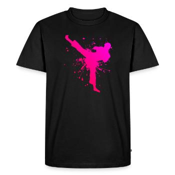 Boxe Kickboxing Hommes Kickboxing Kickboxing - T-shirt Premium bio Homme - noir - Devant - Nico (187cm)