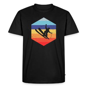Ski acrobatique hommes Saut à ski - T-shirt Premium bio Homme - noir - Devant - Nico (187cm)