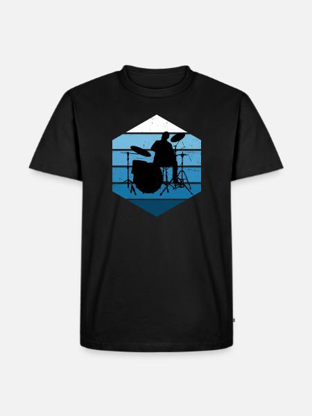 Drumming Women Drummer Men - Men's Premium Organic T-Shirt - black