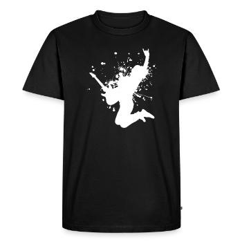 Guitar player electronic guitar Guitar - Men's Premium Organic T-Shirt - black - Front - Nico (187cm)