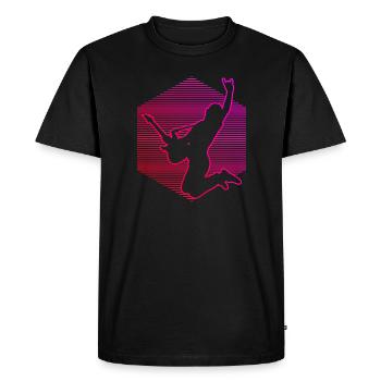 Guitare classique Guitare électrique guitare électronique - T-shirt Premium bio Homme - noir - Devant - Nico (187cm)