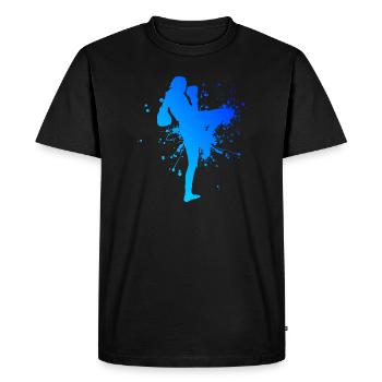 Thai Boxing Muay Thai Thai Boxing Thai Boxer Women - Men's Premium Organic T-Shirt - black - Front - Nico (187cm)