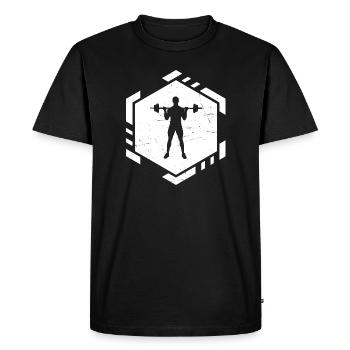Strength Training Fitness Endurance Training Men - Men's Premium Organic T-Shirt - black - Front - Nico (187cm)