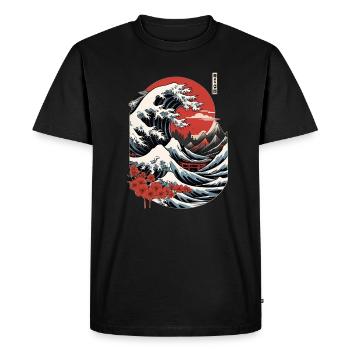 Kyoto - T-shirt Premium bio Homme - noir - Devant - Nico (187cm)
