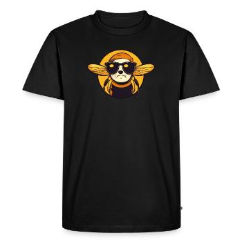 Lunettes de soleil d’abeille Brummer Honey Bee - T-shirt Premium bio Homme - noir - Devant - Nico (187cm)