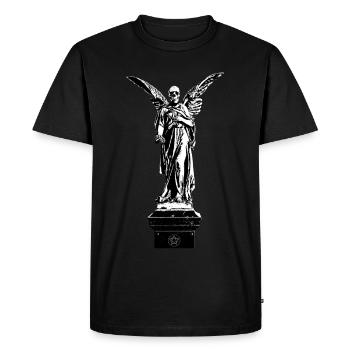 L’Ange des morts sur Stehle - T-shirt Premium bio Homme - noir - Devant - Nico (187cm)