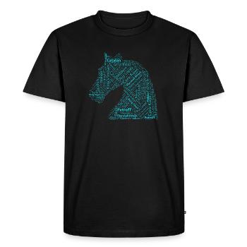Chess Openings - Men's Premium Organic T-Shirt - black - Front - Nico (187cm)