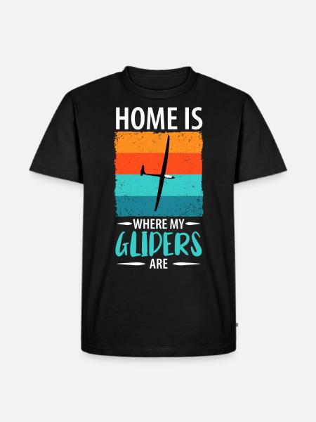 Glider Gliding Gliding Glider Flying - Men's Premium Organic T-Shirt - black