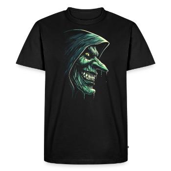 Halloween Witch - Men's Premium Organic T-Shirt - black - Front - Nico (187cm)