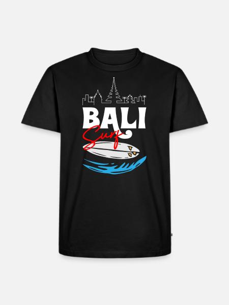 Bali Surfing - Men's Premium Organic T-Shirt - black