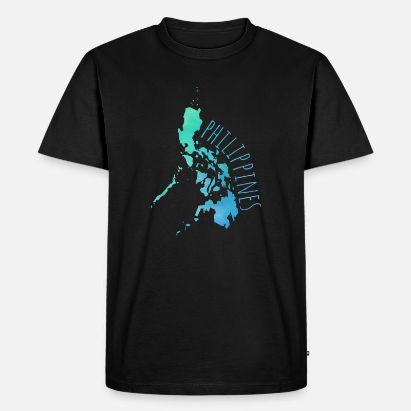Philippines - Männer Premium Bio T-Shirt - Schwarz