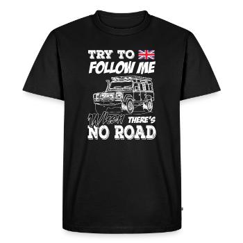 Landy essaie de me suivre quand il n’y a pas de route - T-shirt Premium bio Homme - noir - Devant - Nico (187cm)