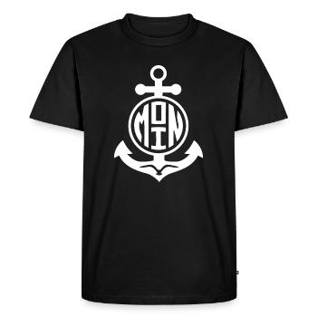 MOIN Anker Seagull Allemagne du Nord - T-shirt Premium bio Homme - noir - Devant - Nico (187cm)