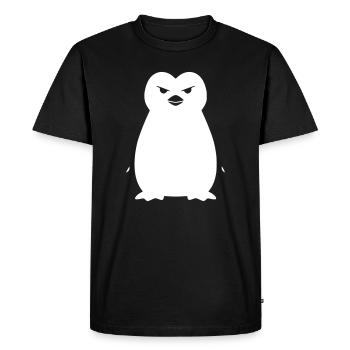 Pochoir Penguin : la déclaration grunge de Bolde - T-shirt Premium bio Homme - noir - Devant - Nico (187cm)