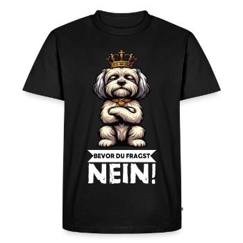 Avant que vous ne demandiez, aucun propriétaire havanais - T-shirt Premium bio Homme - noir - Devant - Nico (187cm)