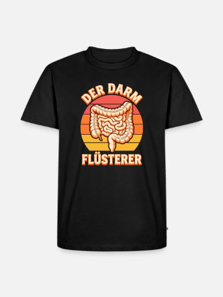 Der Darm Flüsterer - Arzt & Gastroenterologe - Männer Premium Bio T-Shirt - Schwarz