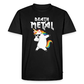 Festival de musique Death Metal Unicorn Hard Rock - T-shirt Premium bio Homme - noir - Devant - Nico (187cm)