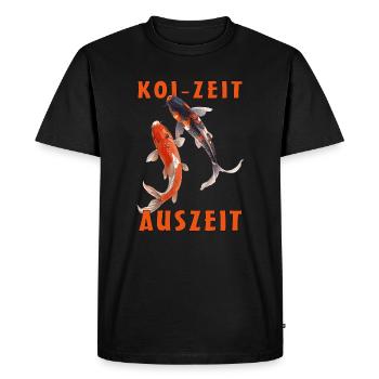 Koi Zeit Auszeit Urlaub Erholung - Männer Premium Bio T-Shirt - Schwarz - Vorne - Nico (187cm)