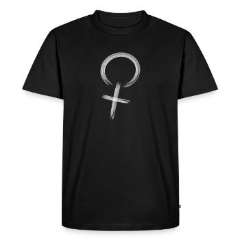 Femmes symbole justice femmes pouvoir - T-shirt Premium bio Homme - noir - Devant - Nico (187cm)