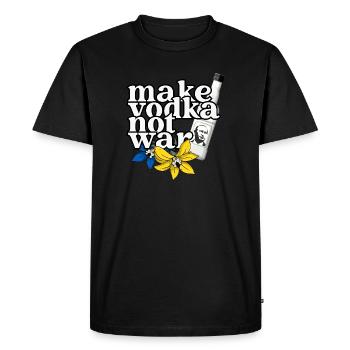 T-shirt anti-Poutine pour les opposants à Poutine - T-shirt Premium bio Homme - noir - Devant - Nico (187cm)